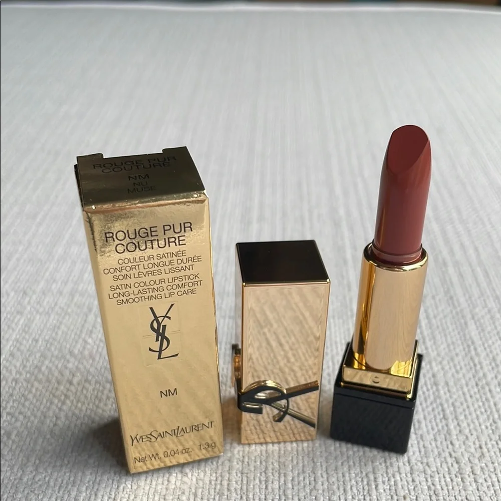 Yves Saint Laurent Rouge Pur Couture Caring Satin Lipstick Mini - nu muse